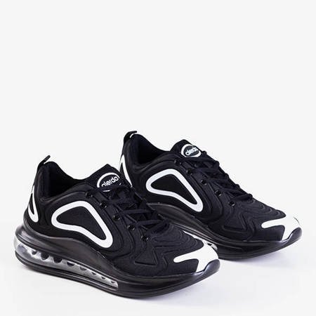 Черно-белые мужские спортивные туфли с прозрачной подошвой Aierda - Обувь