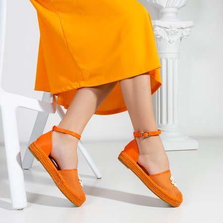 Оранжевые женские босоножки на платформе Maybel
