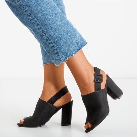 женские черные сандалии с верхом Flower Hill - Обувь