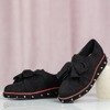 Черные ботинки на шнуровке с орнаментом Пхукета - Обувь