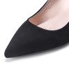 Черные туфли-лодочки из эко-замши Cordelia - Обувь