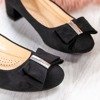 Черные туфли-лодочки на низкой стойке Aurea - Обувь