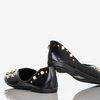 Черные женские балетки с жемчугом Bustsa - Обувь