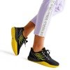 Черные женские спортивные туфли с желтыми вставками Firess - Обувь