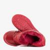 Детские лакированные красные сапоги с цветами Refan - Обувь