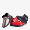 Детские зимние сапоги красные с пряжкой Miumea - Обувь