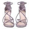 Fioletowe sandały na szpilce Teresena - Obuwie