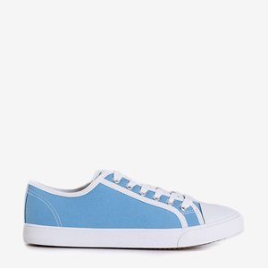 Голубые кроссовки Dormea на шнурках - Обувь