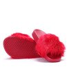 Красные тапочки с мехом Милли - Обувь