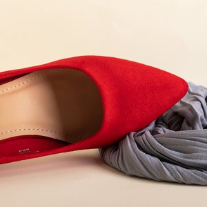 Красные женские туфли на каблуках Santi