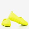 Неоново-желтые женские слипоны Цветной - Обувь
