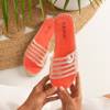 Оранжевые прозрачные тапочки с фианитом Noumeia - Обувь