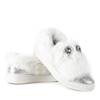 OUTLET Белые слипоны с мехом Manifik - Обувь