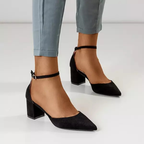 OUTLET Черные женские сандалии на посту Румила - Обувь