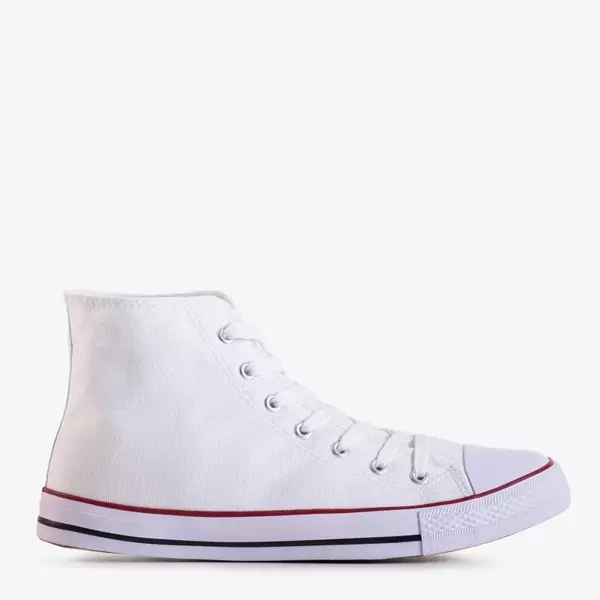 OUTLET Высокие мужские белые кроссовки Huliwer - Обувь