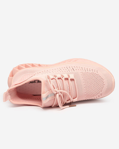 OUTLET Женские розовые кроссовки из ткани Shann - Обувь