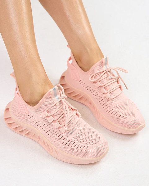 OUTLET Женские розовые кроссовки из ткани Shann - Обувь