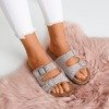 Розово-фиолетовые тапочки с фианитами Summer Star - Обувь