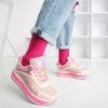 Розовые женские спортивные кроссовки на толстой подошве Savssia - Обувь