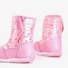 Розовые зимние сапоги для девочек с принтом Zetta - Обувь