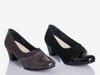 Серые женские туфли-лодочки на низкой стойке Saloma - Обувь