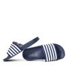 Синие тапочки Seganea с белыми полосками - Обувь