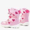 Снежные сапоги с розовыми сердечками Edna для девочек - Обувь