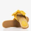 Тапочки женские желтые с бантом Ревда - Обувь