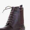 Темно-коричневые ботильоны Veto на шнуровке - Обувь