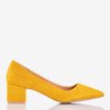 Желтые женские туфли на каблуках Royale