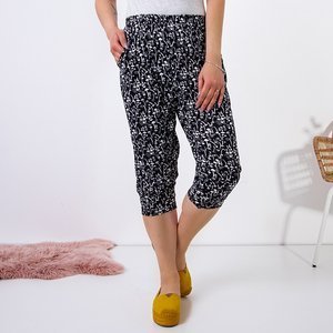 Женские брюки с рисунком 3/4 PLUS SIZE - Одежда