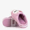 Женские фиолетовые тапочки с орнаментом Homyu - Обувь