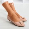 Женские розовые балетки с орнаментом на носке Rionach - Обувь