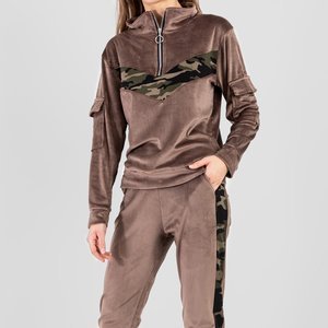 Женский коричневый спортивный костюм - Одежда