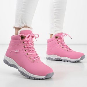 Зимние женские утепленные сапоги Verena розового цвета - обувь