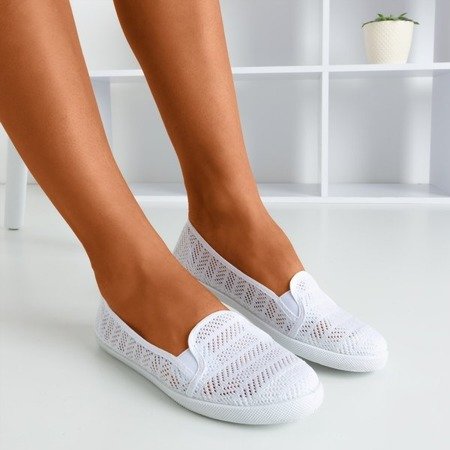 Білі жіночі ажурні сліпони Hessani - Взуття