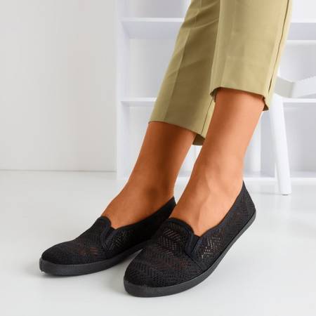 Чорні жіночі ажурні сліпони Hessani - Взуття