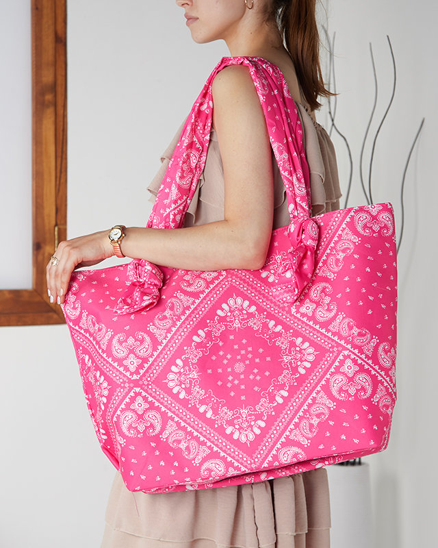 Неонова рожева велика пляжна сумка - Аксесуари