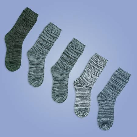 Сірі чоловічі шкарпетки на щиколотці 5 / упаковка - Шкарпетки