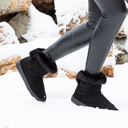 Жіночі чорні утеплені зимові чоботи Nyomi - Взуття