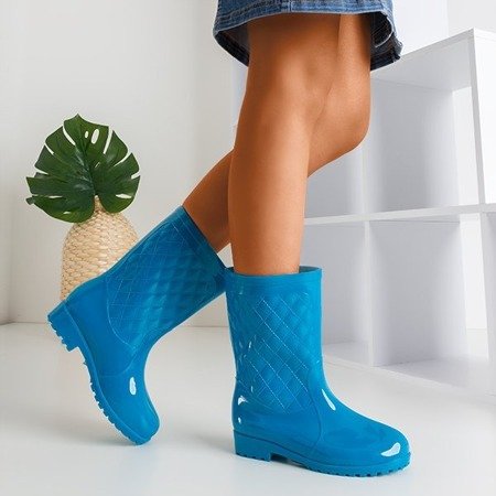 Жіночі сині чоботи на середньому литку Muni - Взуття