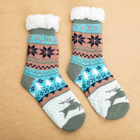 Жіночі сірі шкарпетки для оленів - Шкарпетки