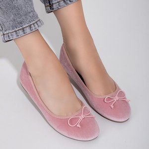 Балетки з еко -замші Pink Batari - Взуття