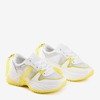Біле та жовте спортивне взуття Evanile - Взуття