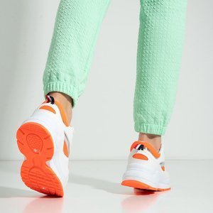 Білі кросівки з кольоровими вставками Fiskins