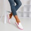 Білі кросівки з вставками фуксії Clogsi - Взуття 1