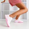 Білі та рожеві фінішні кросівки - Взуття