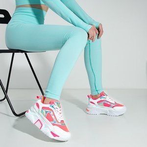 Білі жіночі кросівки з кольоровими вставками Firre