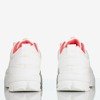 Білі жіночі кросівки з вставками в кольорі фуксія Boomshom