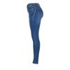 Блакитні жіночі джинси з ланцюжком - Штани 